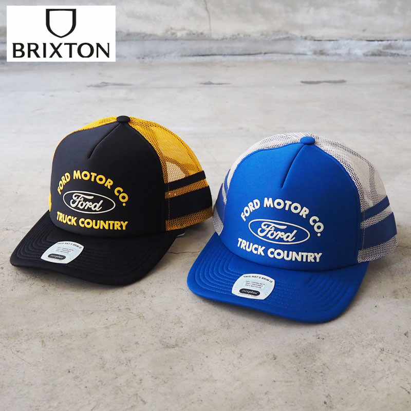 BRIXTON ブリクストン FORD フォード キャップ メッシュキャップ 11967 メンズ レディース 帽子 ぼうし サイズ調節可能 スナップバック スナップ ロゴ ストリート ガレージ バイカー サーフ アメカジ