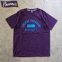 PHERROW'S フェローズ Tシャツ 25S-PT24 メンズ 半袖 半袖Tシャツ アメカジ プリント カレッジ プリントTシャツ 白 ホワイト PHERROWS メール便