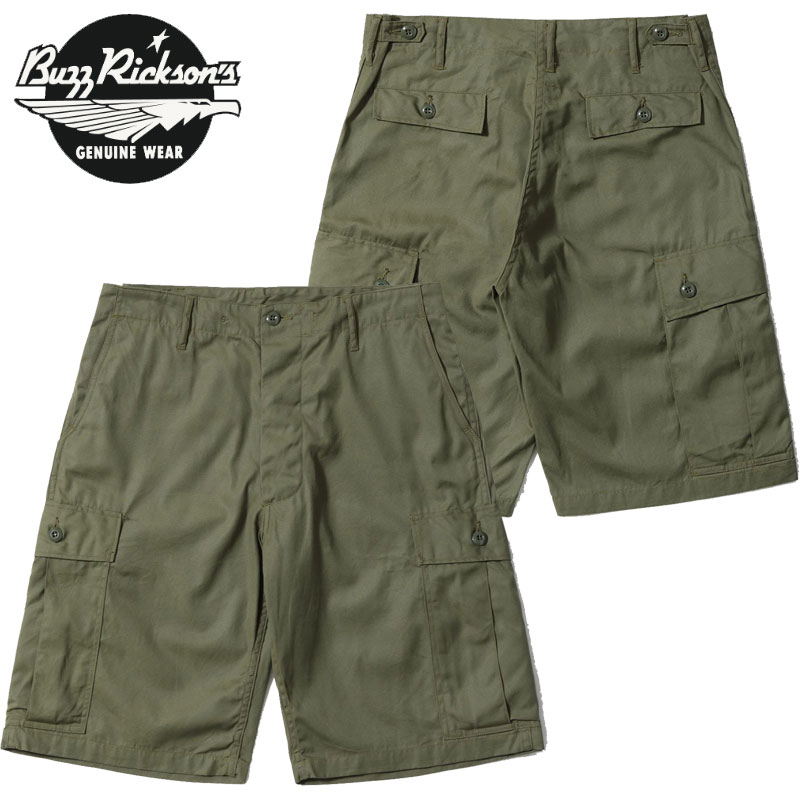 BUZZ RICKSON'S バズリクソンズ ショーツ メンズ TROUSERS, MEN'S, COMBAT TROPICAL SHORTS BR52550 ハーフパンツ パンツ 短パン ハーフ カーゴパンツ ミリタリー カーゴ コンバット 東洋 東洋エンタープライズ バズリクソン