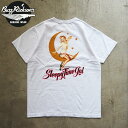 BUZZ RICKSON'S バズリクソンズ Tシャツ 半袖 SLEEPY TIME プリントTシャツ BR79624 メンズ 半袖Tシャツ ミリタリー バズリクソン USA製 アメカジ 東洋 東洋エンタープライズ 丸胴 白 WHITE ロゴ プリント メール便