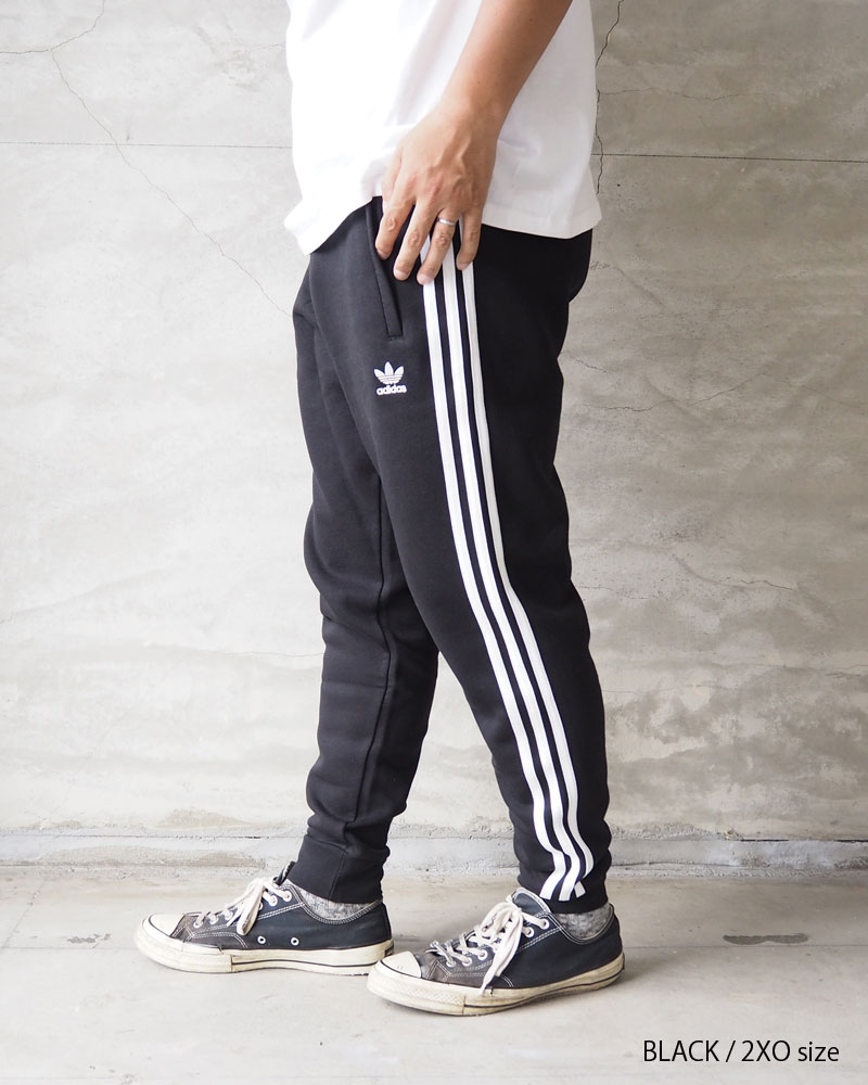 adidas Originals アディダス オリジナルス ジャージ 下 黒 3 STRIPES PANTS 14244 パンツ メンズ レディース ジャージー 下 三本ライン 黒 ブラック イージーパンツ ジョガーパンツ トラックパンツ ワンポイント スポーツ おしゃれ シンプル