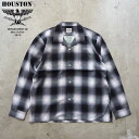 HOUSTON q[Xg Vc OMBRE L/S CHECK SHIRT 40989 Y Iu `FbNVc Iu[ `FbN  Vc J݃Vc `FbN [ J AJW Xg[g