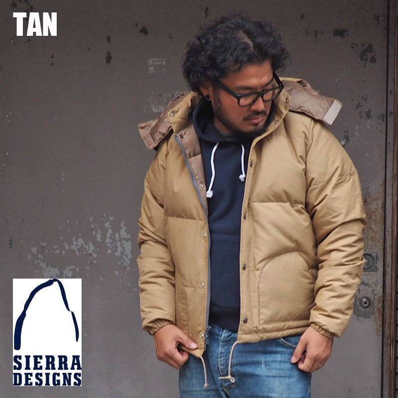 SIERRA DESIGNS シエラデザイン ダウンジャケット 7951K-7951L メンズ レディース ダウン DOWN SIERRA JACKET ブルゾン オリーブ ブラック 黒 ロクヨン ロクヨンクロス 60/40 650フィルパワー アウトドア アメカジ 長袖 防寒 おしゃれ アウター 軽量 black olive