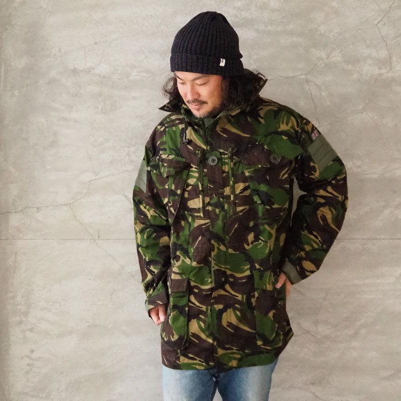 Deadstock デッドストック ジャケット イギリス軍 WINDPROOF コンバット スモック UDW385 メンズ イギリス ミリタリージャケット 軍放出品 実物 カモフラ 迷彩 カモ柄 おしゃれ 大きめ ミリタリーコート コートイギリス 軍モノ