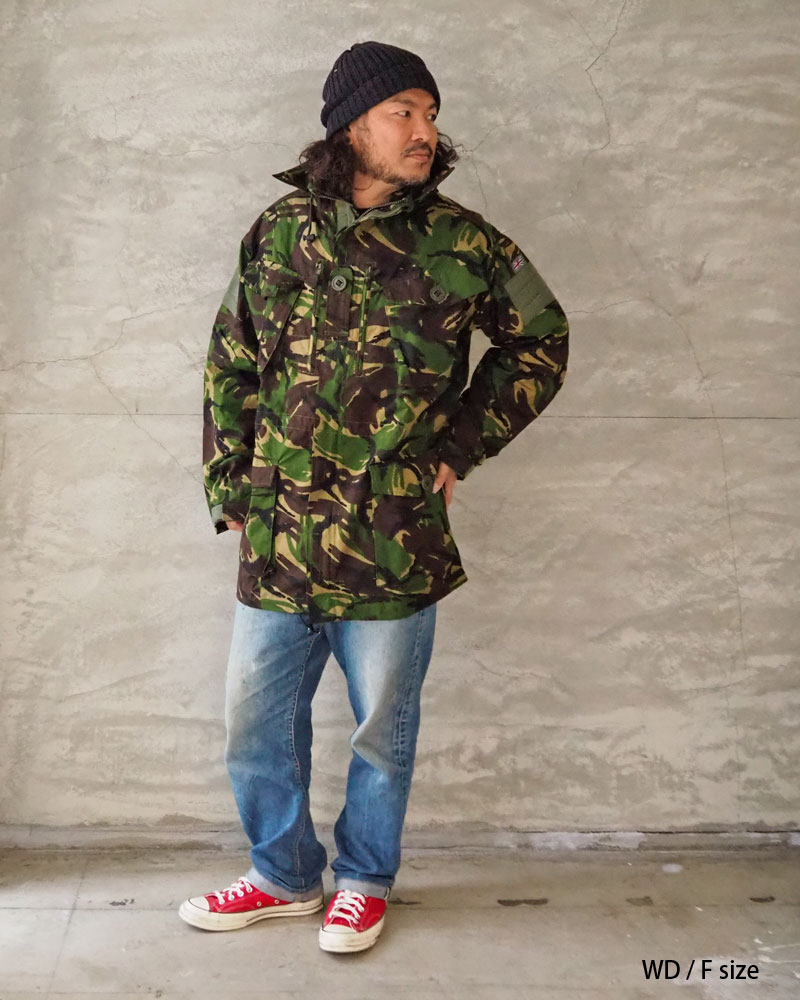 Deadstock デッドストック ジャケット イギリス軍 WINDPROOF コンバット スモック UDW385 メンズ イギリス ミリタリージャケット 軍放出品 実物 カモフラ 迷彩 カモ柄 おしゃれ 大きめ ミリタリーコート コートイギリス 軍モノ