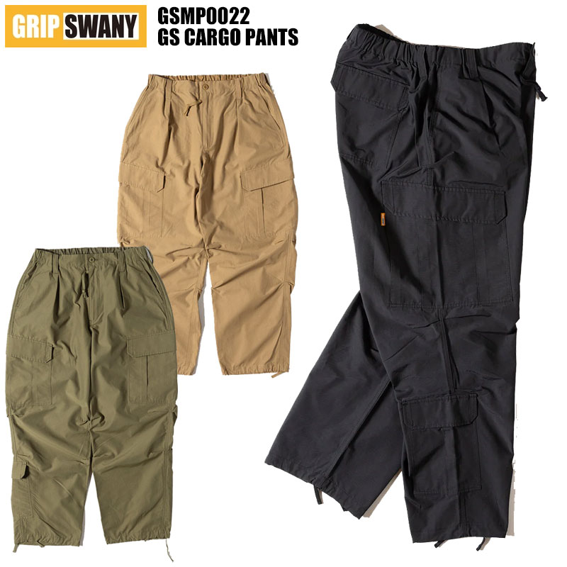 樂天商城 - GRIP SWANY グリップスワニー パンツ メンズ GS CARGO PANTS GSMP0022 カーゴパンツ カーゴ ミリタリーパンツ ミリタリー ワーク アウトドア キャンプ ゆったり