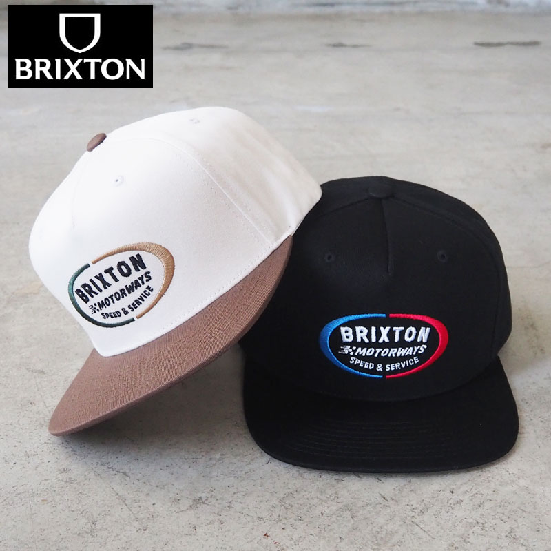 樂天商城 - BRIXTON ブリクストン キャップ RHETT MP SNPK 12018 メンズ レディース 帽子 ぼうし cap スナップバック サイズ調節可能 刺繍 ストリート バイカー アメカジ ブラック 黒 白