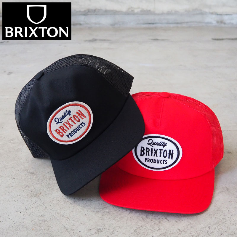 樂天商城 - BRIXTON ブリクストン キャップ HENRY MP TRUCKER HAT メッシュキャップ 12033 メンズ レディース 帽子 ぼうし メッシュ cap スナップバック サイズ調節可能 刺繍 ストリート バイカー アメカジ ブラック 黒 赤
