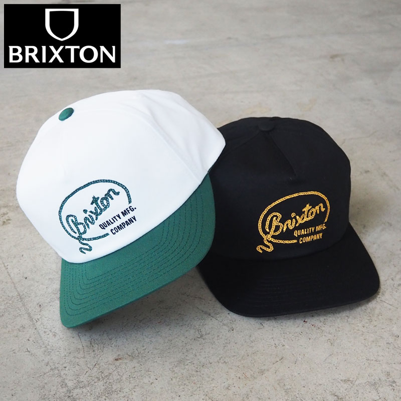 樂天商城 - BRIXTON ブリクストン キャップ GALLATIN MP SNAPBACK 12056 メンズ レディース 帽子 ぼうし cap スナップバック サイズ調節可能 刺繍 ストリート バイカー アメカジ ブラック 黒 白