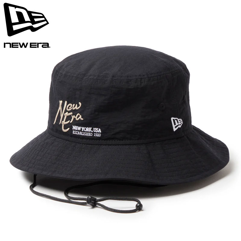 樂天商城 - NEW ERA ニューエラ ハット ゴルフ アドベンチャー ライト ナイロンタッサー 14747196 メンズ レディース バケットハット 帽子 ぼうし GOLF NEW YORK,USA EST. 1920 アウトドア アメカジ ストリート newera 黒 メール便