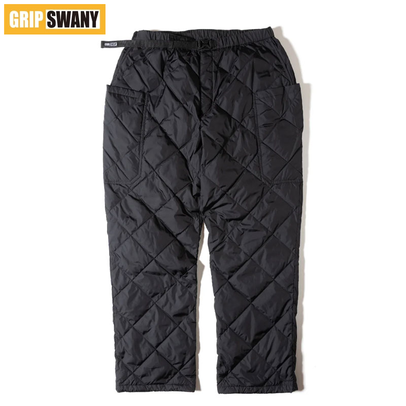 樂天商城 - GRIP SWANY グリップスワニー ダウン パンツ メンズ DIA QUILTED DOWN PANTS GSMP-065 ダウンパンツ 防寒パンツ 防寒 冬 キャンプパンツ 黒 アウトドア キャンプ