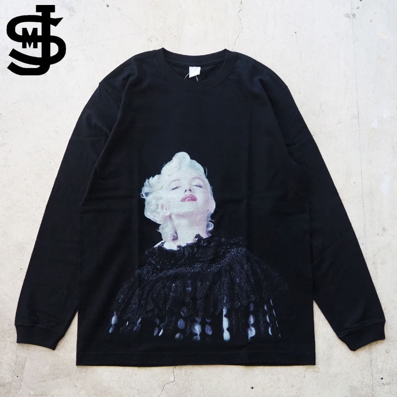 樂天商城 - JACKSON MATISSE ジャクソンマティス マリリンモンロー ロンT Marilyn Monroe Fade-Black JM26SS024 メンズ 長袖 Tシャツ プリント 長袖Tシャツ ヴィンテージ アメカジ 黒