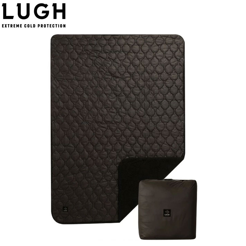 楽天HEADFOOTmixismLUGH 魔法瓶ブランケット Classic ラージ Lサイズ 黒 ポンチョ ひざ掛け ブランケット アウトドア 大きめ 大きい 車中用 防災対策 防寒 ブラック