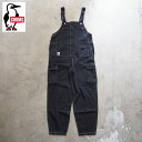 CHUMS チャムス レディース オーバーオール Beaver Utility Pocket Overall CH03-1303 オールインワン サロペット ブラック デニム DENIM インディゴ つなぎ ロングパンツ ファスナー アウトドア キャンプ アウトドア ゆったり おおきめ おしゃれ メンズ