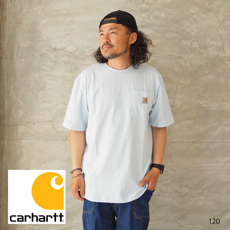 carhartt カーハート Tシャツ メール便可 ポケットTシャツ CRHTT87-1 tシャツ 半袖 メンズ レディース ポケットTシャツ ポケT ポケット 無地 カットソー 無地Tシャツ ワーク アメカジ おしゃれ プリント 丸首 大きい 大きいサイズ ワンポイント