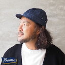 PHERROW'S フェローズ キャップ メンズ CAP 22W-PWC1 ワークキャップ メカニックキャップ 帽子 ハット インディゴ シャンブレー シンプル アメカジ 無地 サイズ調節可能