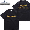 CALIFORNIA BLUE カリフォルニアブルー × KAWAI VILLAGE CAMP カワイヴィレッジキャンプ Tシャツ FREEDOM USAコットン 半袖Tシャツ KVC-04メンズ レディース 半袖 フリーダム ストリート バイカー キャンプ 川合ヴィレッジキャンプ メール便