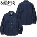 SUGAR CANE VK[P[ Vc fj [NVc BLUE DENIM WORK SHIRT SC27852 Y  Vc fjVc [N AJW { m mG^[vCY