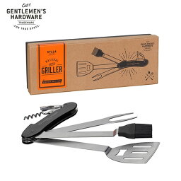 GENTLEMEN'S HARDWARE ジェントルマンズ ハードウェア バーベキュー マルチツール 277038 ワインオープナー 刷毛 フォーク ヘラ 栓抜き バーベキューツール スパチュラジェントルマン 十徳 GEN BARBECUE MULTI TOOL アウトドア キャンプ キャンパー