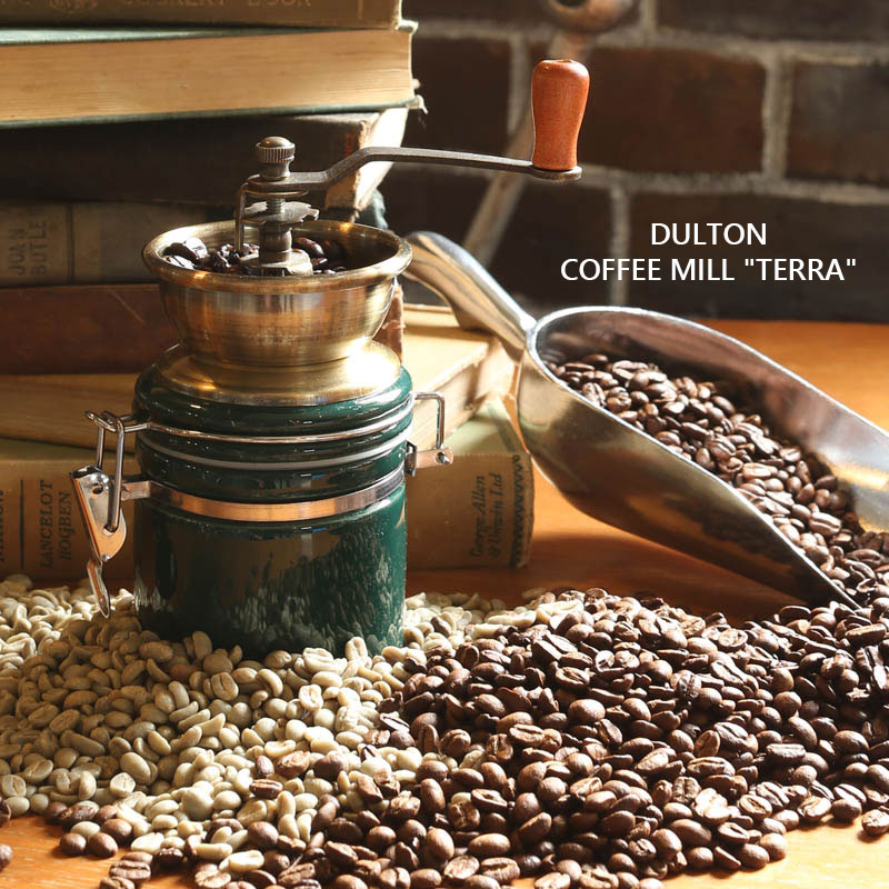 DULTON ダルトン コーヒーミル テラ 手動 COFFEE MILL "TERRA" A715-888 手挽き ハンドミル おしゃれ 北欧 レトロ アメリカン アイアン ハンドコーヒーミル 珈琲 珈琲豆 コーヒー豆専用 コーヒー器具 コーヒー豆 青 緑 ブルー グリーン アメリカン雑貨