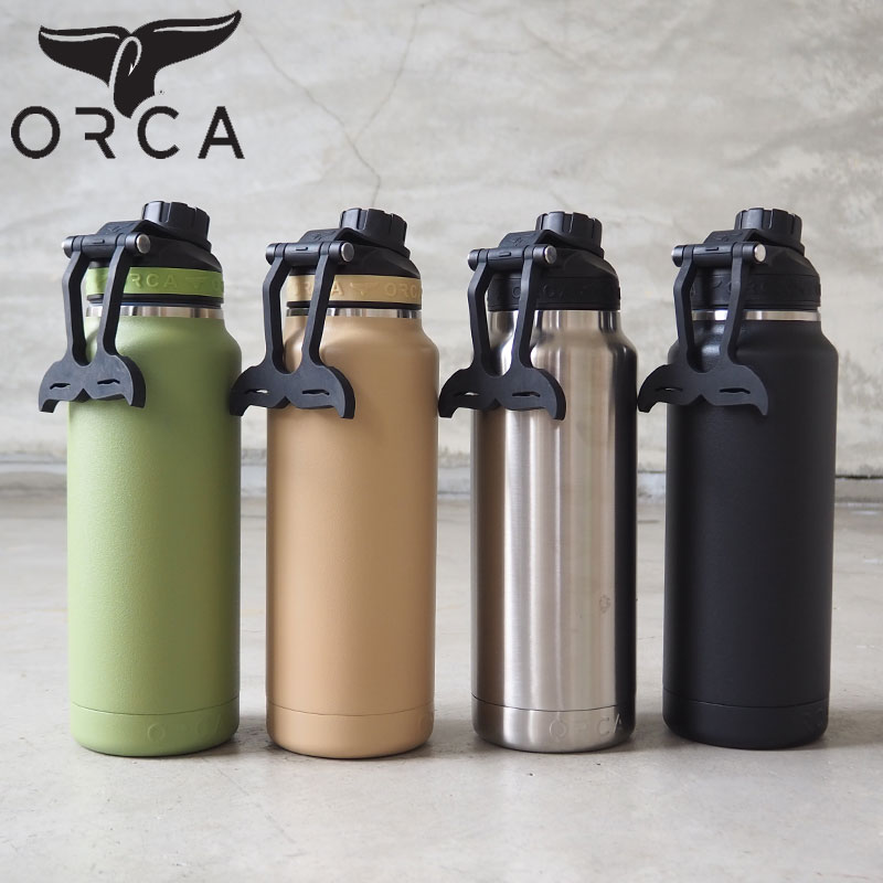 ORCA オルカ hydra ボトル 水筒 正規品 Hydra 34oz 1,000ml ORCHYD34 H8Lオルカボトル 34オンス ステンレススチール 2重構造 シームレス構造 メンズ レディース アウトドア キャンプ キャンパー おしゃれ 保温 保冷