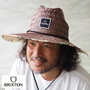 BRIXTON ブリクストン ハット ALPHA SQUARE SUN HAT 11323 メンズ レディース ストローハット 帽子 ぼうし 麦わら 麦わら帽子 ストリート サーフ アウトドア キャンプ 海 海水浴 アメカジ ブラウン