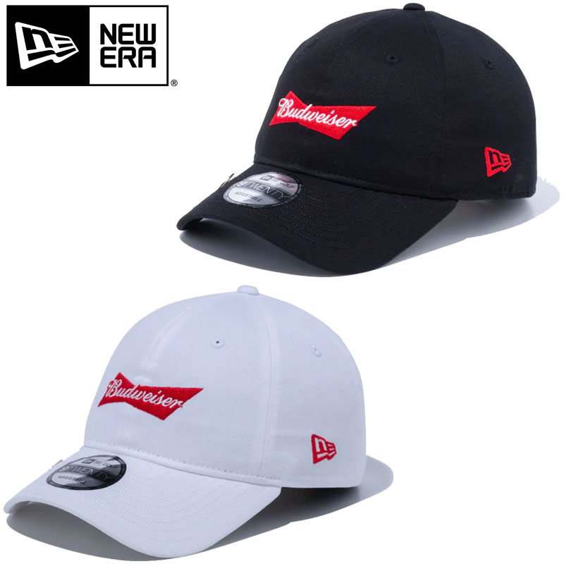 NEW ERA ニューエラ キャップ バドワイザー ゴルフ 9TWENTY On Par Budweiser ボウタイロゴ 13526899-13526900 レディース メンズ ニューエラゴルフ ゴルフキャップ 帽子 ロゴ 刺繍 クロスストラップ サイズ調整可能 抗菌 ホワイト ブラック 白 黒 スポーティ