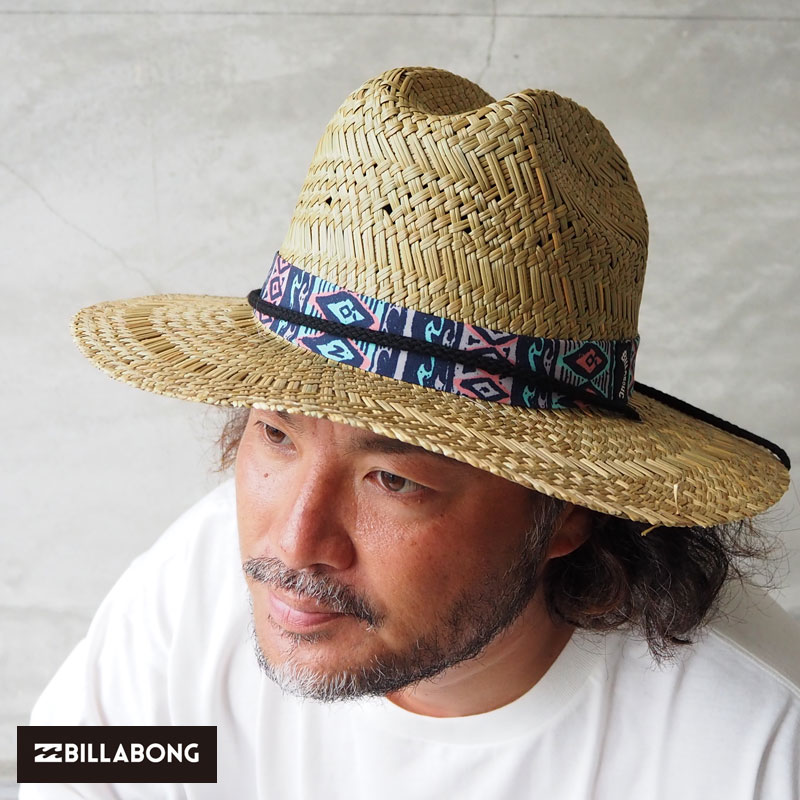 BILLABONG ビラボン ハット MAI TIDES HAT BD011805 メンズ レディース ストローハット 帽子 ぼうし 麦わら 麦わら帽子 つば広 ストリート サーフ アウトドア キャンプ 海 海水浴 アメカジ ベージュ