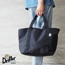 Drifter ドリフター バッグ トートバッグ トート PLAIN TOTE BAG DFV1630 レディース メンズ 鞄 かばん プレーン ファスナー ダブルジップ ロゴ ワンポイント ナイロン レオパード ブラック マザーズバッグ シンプル おしゃれ ユニセックス 男女兼用