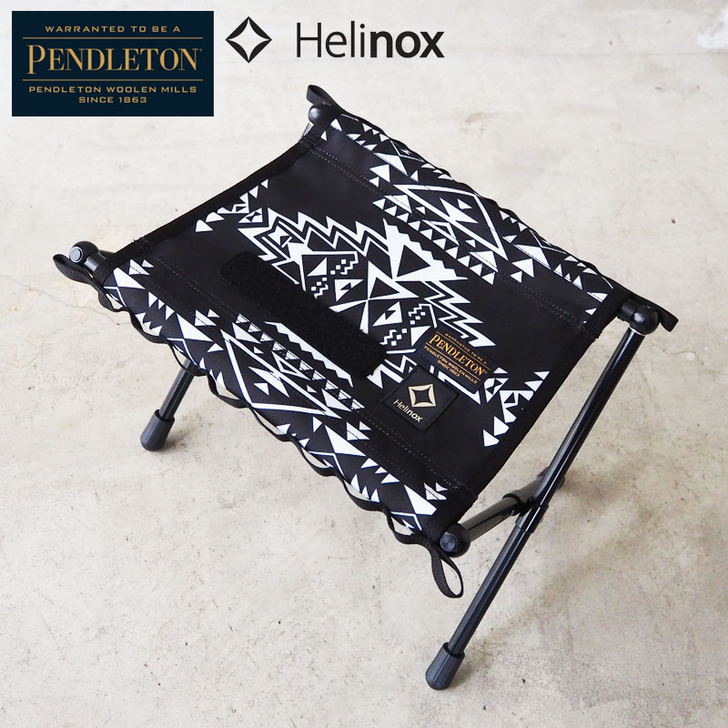 PENDLETON ペンドルトン × Helinox ヘリノックス チェア Tactical Speed Stool M 19757018 タクティカル スピード スツール 折り畳み アウトドア 椅子 イス キャンプ コラボ ネイティブ ブラック 黒