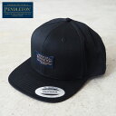 PENDLETON yhg Lbv LOGO FLAT BRIM HAT 19801956 Y fB[X jZbNX Xq ڂ nbg S x[X{[Lbv AEghA TCY߉\   ubN