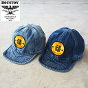 OUSTON ヒューストン キャップ メンズ PATCH DENIM ARMY CAP アーミーキャップ 6893 デニム 帽子 ぼうし デニムキャップ ミリタリー アメカジ ハット