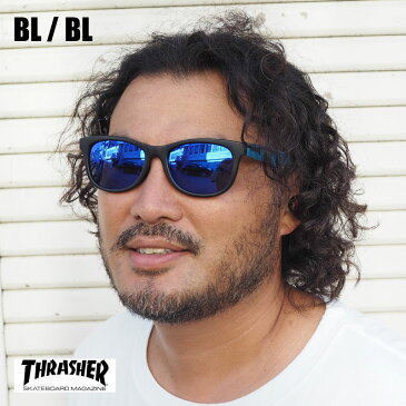 THRASHER スラッシャー SUNGLASS CLARUS サングラス フラルス CLARUS-1018 メンズ レディース グラサン UVカット 紫外線カット ブランド スモーク カラーレンズ カラー スケーター アウトドア 黒 ブラック マット マグロゴ ロゴ アイウェア 眼鏡