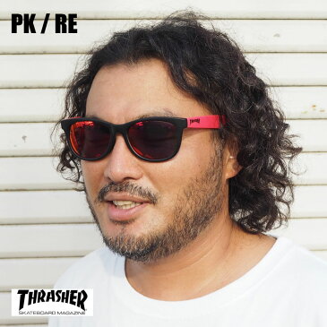 THRASHER スラッシャー SUNGLASS CLARUS サングラス フラルス CLARUS-1018 メンズ レディース グラサン UVカット 紫外線カット ブランド スモーク カラーレンズ カラー スケーター アウトドア 黒 ブラック マット マグロゴ ロゴ アイウェア 眼鏡