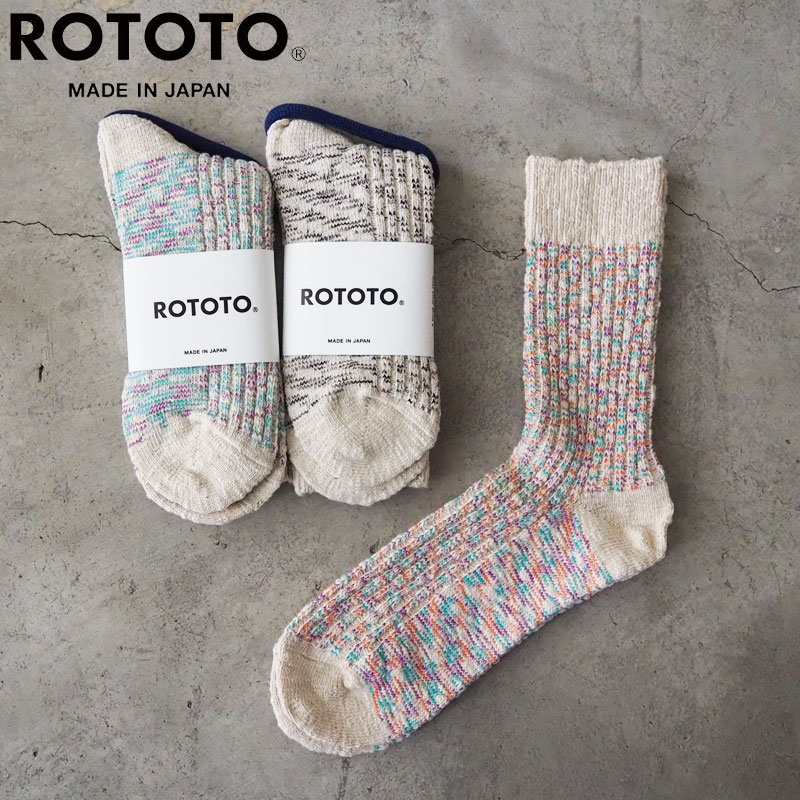 ROTOTOȥȷåKASURIRIBBEDCREWSOCKSR151325-27cmĤ롼åᥪ˥ååȥܤ쥹ˡå᡼