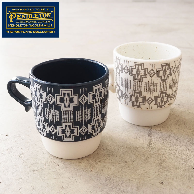 オリジナルマグカップ PENDLETON ペンドルトン マグカップ STACKING MUG 320ml 19377305 波佐見焼 日本製 オリジナル スタッキング マグ カップ コップ ネイティブ アウトドア キャンプ おしゃれ 日本限定 キャンパー 波佐見