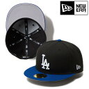 NEWERA ニューエラ キャップ ドジャース 59FIFTY Powered by GORO NAKATSUGAWA 14346957 メンズ レディース ぼうし 帽子 ベースボールキャップ cap LA ロサンゼルス・ドジャース ブラック ライトロイヤルバイザー 中津川吾郎 コラボ