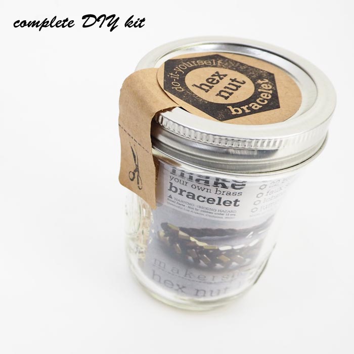 HEXNUT �إå����ʥå� BRASS HEX NUT BRACELET KIT HEXNUT ���� ���å� �֥쥹��å� �쥶�� ���������꡼ ��ǥ����� ��� �ϥ�ɥᥤ�� ���� �ӥ� DIY �ʥå� ������� ���襤�� ����ݡ���