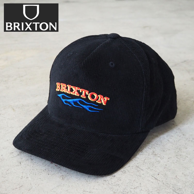 BRIXTON ブリクストン キャップCLIFTON SNAPBACK 12214-BLACK メンズ レディース 帽子 ぼうし cap コーデュロイ スナップバック サイズ調節可能 ストリート バイカー アメカジ ブラック