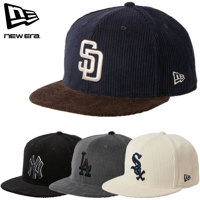 NEW ERA ニューエラ キャップ メンズ レディース 59FIFTY Corduroy コーデュロイ15137344 ぼうし 帽子 NY LA SD SOX MLB ヤンキース パドレス ドジャース シカホワ ホワイトソックス ベースボールキャップ cap newera