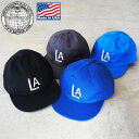 クーパーズタウン COOPERSTOWN BALL CAP キャップ CBC-LAP43-2 メンズ レディース 帽子 ぼうし ローキャップ ロゴ LA ロサンゼルス ロゴキャップ 刺繍 コットン 綿 サイズ調節可能 USA製 アメカジ フリーサイズ 黒 グレー ロイヤル ライトブルー