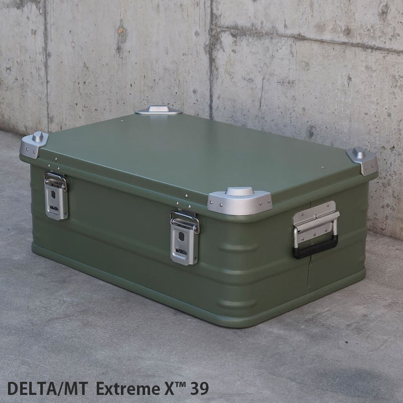 DELTA/MT コンテナ Extreme X 39 アルミコンテナ SB-E39G H14HL収納 チェスト アウトドア キャンプ ストレージ ボックス アルミニウム メタル製 金属 インテリア ミリタリー ギア収納 収納ボックス ガレージ アウトドア おしゃれ カーキ グリーン [2]