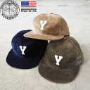 クーパーズタウン COOPERSTOWN BALL CAP コーデュロイ キャップ CBC-YTWA31 メンズ レディース 帽子 ぼうし ローキャップ ロゴ Y ベージュ ネイビー グリーン 刺繍 コットン 綿 スナップバック サイズ調節可能 USA製