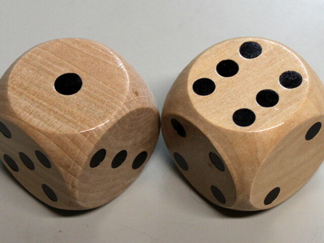 木製ドットダイス50mm