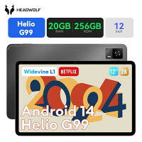 【7000円クーポン】Android 14 タブレット 12インチ G99 8コアCPU RAM20GB+ROM256G...