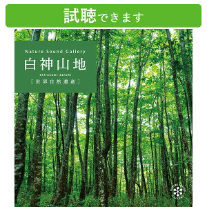 (試聴できます) 白神山地 | ヒーリング リラックス ネイチャーサウンド 眠りたい 音楽 癒し ミュージック 不眠 自然音 風の音 小鳥のさえずり せせらぎ 森 山 川 癒しグッズ 水音 ストレス解消 自律神経 健康 スパ マッサージ 更年期 耳 CD BGM 送料無料