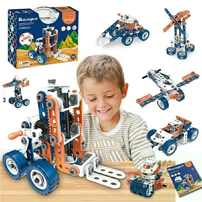【152ピースの12-IN-1組み立て 車セット】積み木以上の楽しみと挑戦——お子様はレゴが好きならこの152ピースの積み木の車が大好きです.子供たちは自分の車やヘリコプター、飛行機、建築トラック、バイクなど12種類以上組み合わせて、 創造力と論理能力と思考能力を開発できます. 🚙【ごっこ遊び?知育おもちゃ】ネジとドライバーを使って楽しく組み立て遊びができるDIY玩具です。おもちゃの部品を組み立てながら、子供の遊び興味を刺激し、組み立てたり、取り外したりすることによって空間予測の能力も養われます。手、指先の訓練と発達に役に立ちます。12-IN-1組み立て 車を完成させる喜びと同時に、想像力、実践力、認知力、創造力が養われる知育玩具です。. 【安全・無毒・高品質の知育玩具】CPC，EN-71，ASTM，認定済み玩具安全基準合格製品。高品質なABS素材を採用され、安全、無毒、無害、舐めても心配ないです。この12-IN-1組み立て 車セットは、柔らかい成型部品と硬いABSプラスチック部品で構成されています。怪我無く安全に楽しむことができます。.【152ピースの12-IN-1組み立て 車セット】積み木以上の楽しみと挑戦——お子様はレゴが好きならこの152ピースの積み木の車が大好きです.子供たちは自分の車やヘリコプター、飛行機、建築トラック、バイクなど12種類以上組み合わせて、 創造力と論理能力と思考能力を開発できます. 🚙【ごっこ遊び?知育おもちゃ】ネジとドライバーを使って楽しく組み立て遊びができるDIY玩具です。おもちゃの部品を組み立てながら、子供の遊び興味を刺激し、組み立てたり、取り外したりすることによって空間予測の能力も養われます。手、指先の訓練と発達に役に立ちます。12-IN-1組み立て 車を完成させる喜びと同時に、想像力、実践力、認知力、創造力が養われる知育玩具です。. 【安全・無毒・高品質の知育玩具】CPC，EN-71，ASTM，認定済み玩具安全基準合格製品。高品質なABS素材を採用され、安全、無毒、無害、舐めても心配ないです。この12-IN-1組み立て 車セットは、柔らかい成型部品と硬いABSプラスチック部品で構成されています。怪我無く安全に楽しむことができます。.