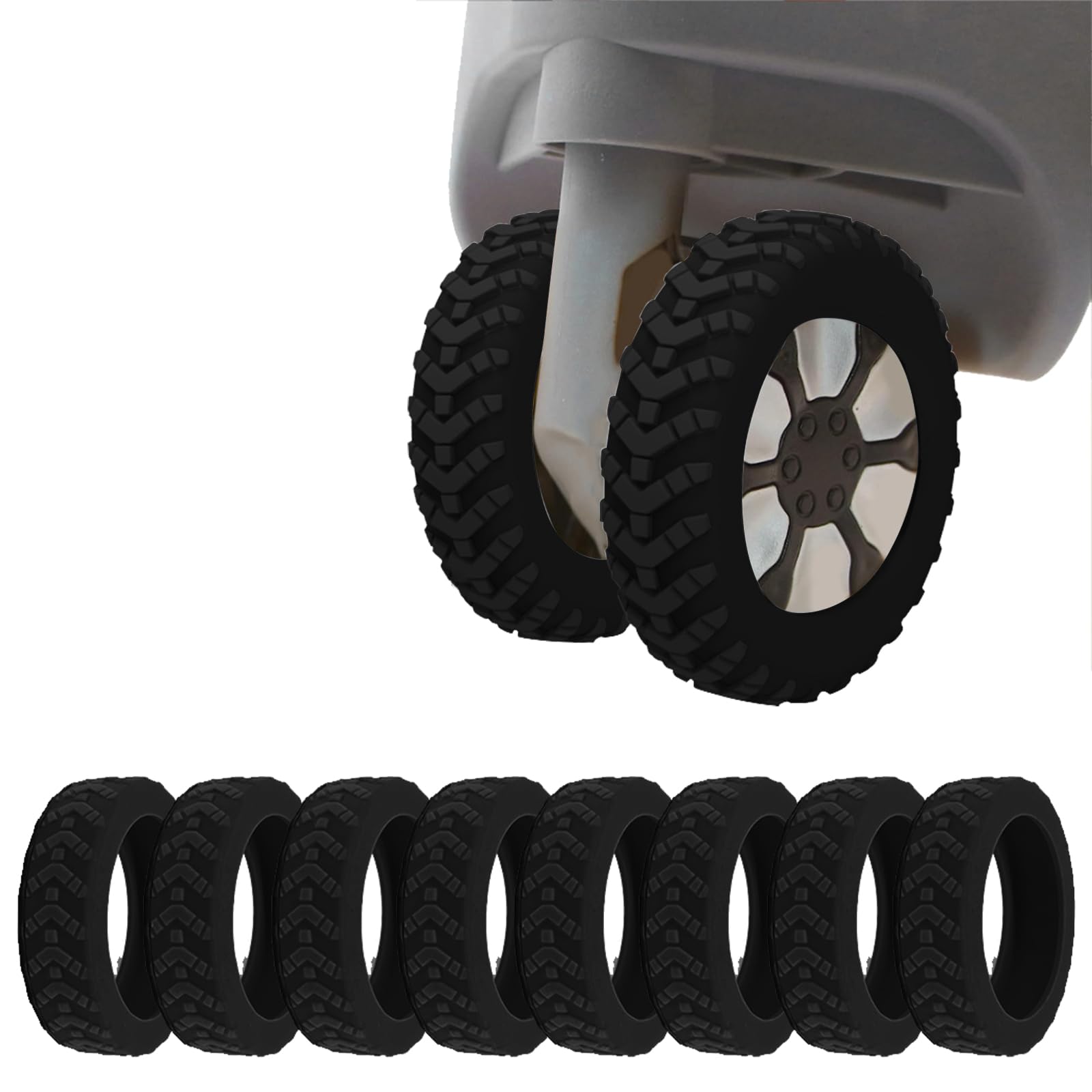 キャスターカバー スーツケース用 8個セット キャリーバッグ スーツケース キャリーケース タイヤカバ..