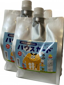 木材の防虫|防火|防かび|放射能汚染対策 シックハウス対策の ハウスガード4リットル(2L×2) 【送料無料】