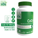 CoQ-10 BioPerine 100mg NON-GMO 120粒 アメリカ製 ソフトジェルカプセル サプリメント サプリ ユビキノール 酸化型 コエンザイムQ10 コエンザイムQ10 健康食品 健康 米国 USA